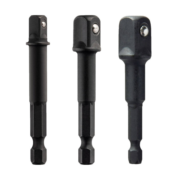 DeWALT 3 Piece Socket Adapter Set 1/4”, 3/8” & 1/2” DWAFADPTFT3