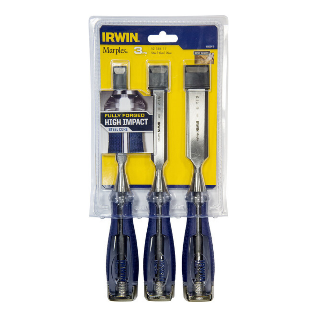 IRWIN Marples High Impact Chisel Set - 3 Piece - Image 3 of 3