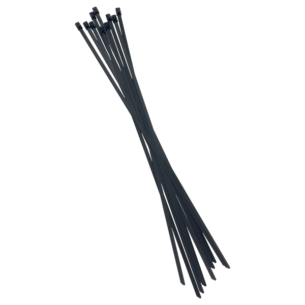 Stainless Steel Cable Ties 360mm X 4.6MM BLACK 316SS 10Pk.