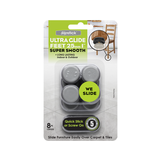 Slipstick 25mm Ultra Glide Super Smooth Feet - 8 Pack
