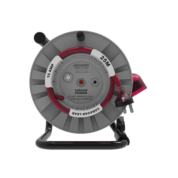 Jackson Rugged 25m Extra Heavy Duty Caravan Cable Reel
