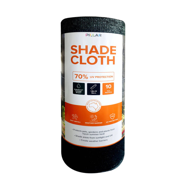 Pillar 1.83 x 10m Cottage Green 70% Shade Cloth