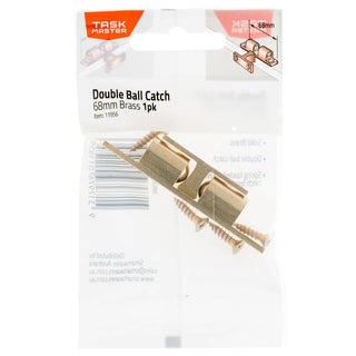 Taskmaster 58mm Brass Double Ball Catch - 58mm
