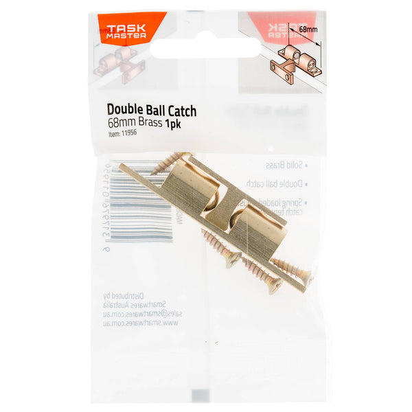 Taskmaster 58mm Brass Double Ball Catch - 58mm