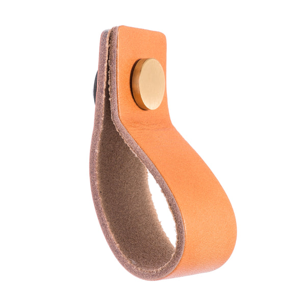 Lane 128mm Tan Leather Handle - Tan