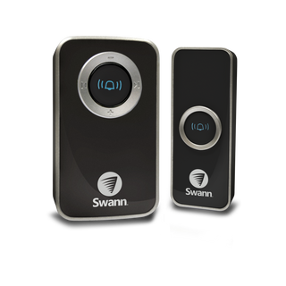Swann Single Black Wireless Plug-In Doorbell