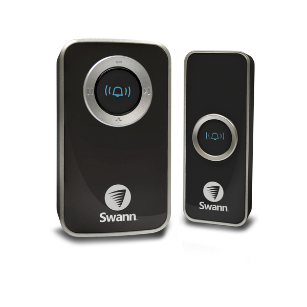 Swann Single Black Wireless Plug-In Doorbell