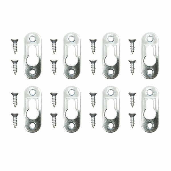Everhang 10kg Picture Hanging Keyhole Plate - 8 Pack