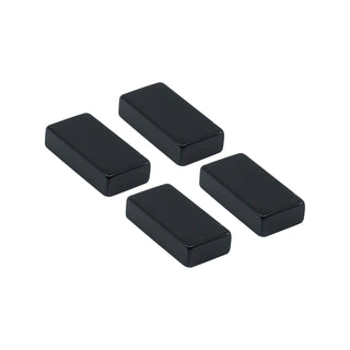 Everhang 25 x 12.5mm Black Rare Earth Block Magnet - 4 Pack