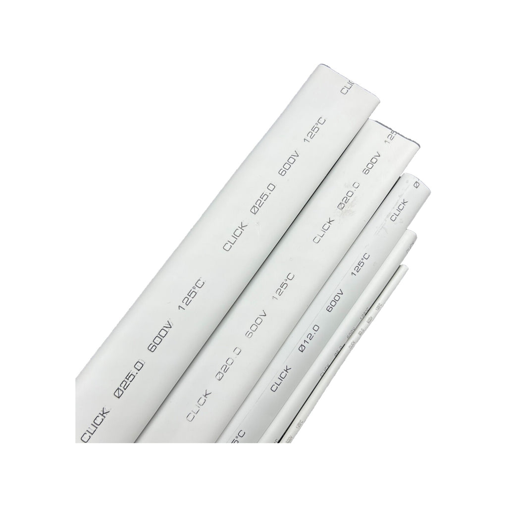 Click 6mm x 1.2m White Heat Shrink Thin Wall Tubing - 6mm - Image 4 of 6