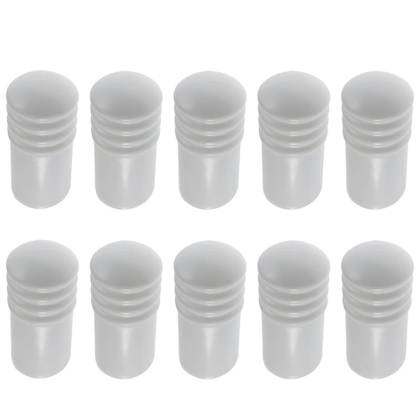 Adoored 100 x 75mm White Cushion Door Stop - 10 Pack