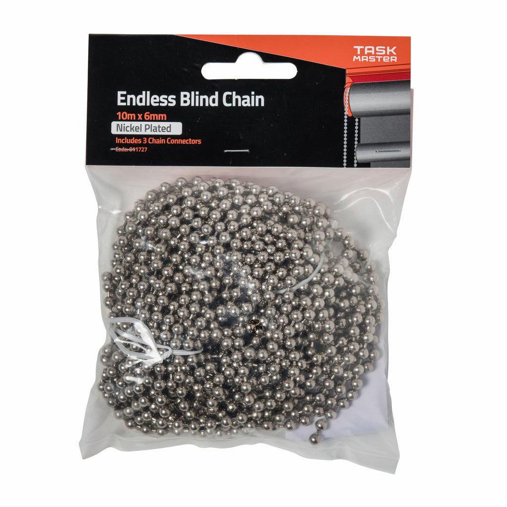 Taskmaster 10m x 6mm Nickel Endless Chain - Image 2 of 2