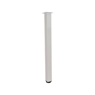 Adoored 50 x 710mm White Metal Furniture Leg