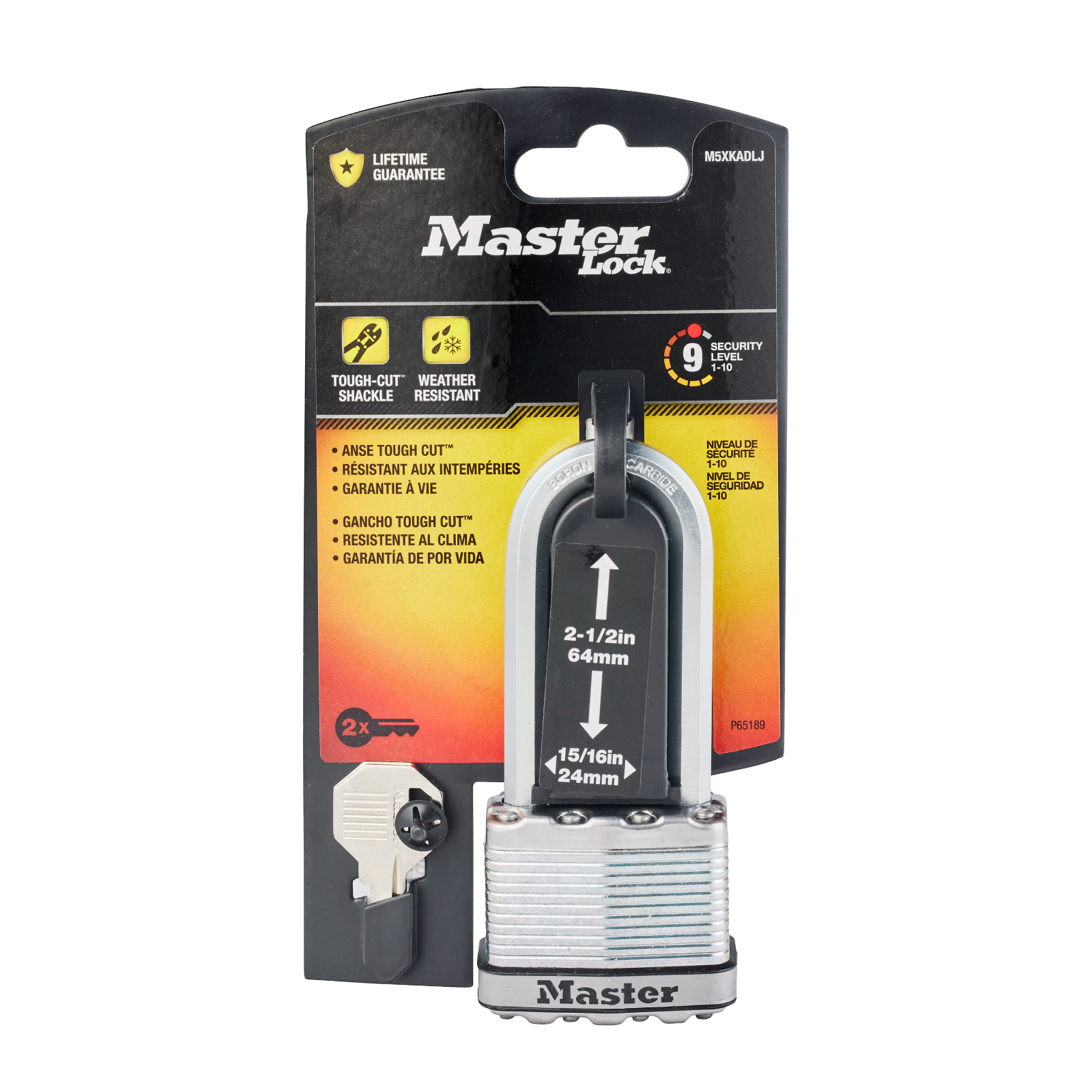 Master Lock 51mm Magnum With 64mm Extra Long Shackle Padlock - Image 13 of 14