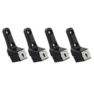 Ikonic Black Sliding Window Lock - 4 Pack