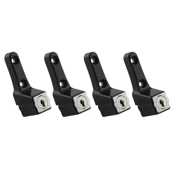 Ikonic Black Sliding Window Lock - 4 Pack