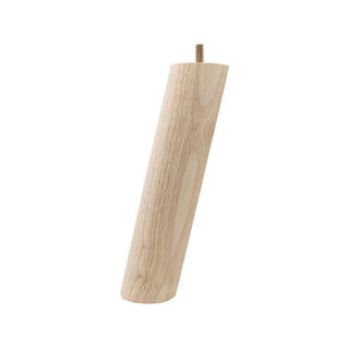 Adoored 60 x 60 x 250mm Round Angled Raw Wood Furniture Leg