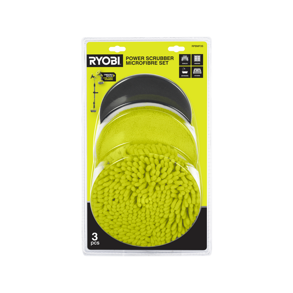 Ryobi 3-Piece Power Scrubber Microfibre Set