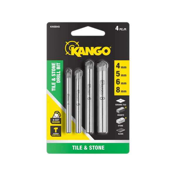 Kango 4 Piece Natural Stone and Tile Drill Bit Set