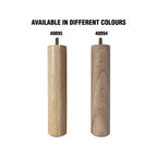 Adoored 53 x 250mm Raw Wood Round Furniture Leg - Image 4 of 4