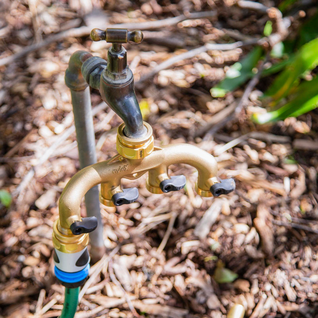 Nylex Brass 4 Way Tap Adaptor - Image 2 of 3