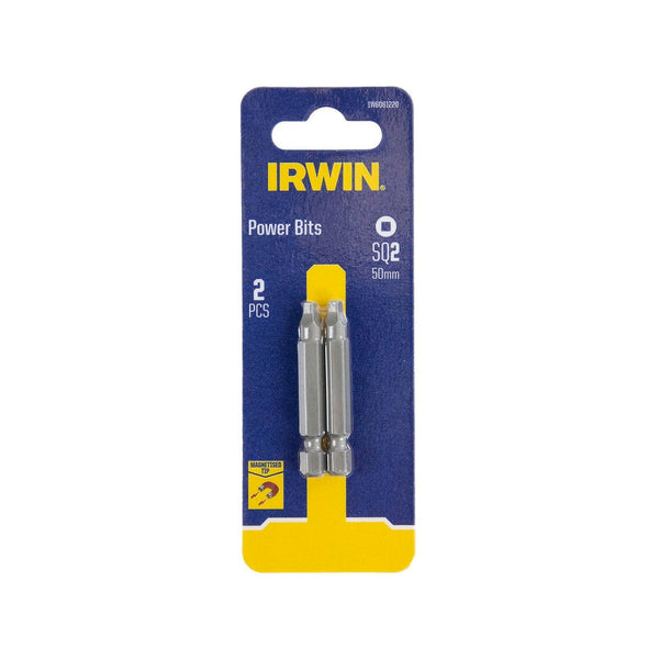 IRWIN 50mm SQ2 Magnetic Power Bit - 2 Pack