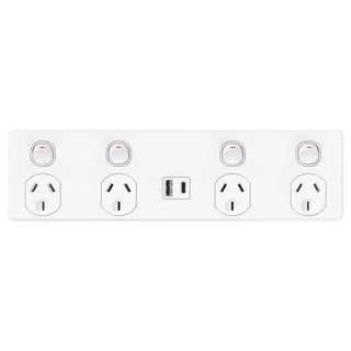 DETA X6 Quad Power Point with USB A+C PD20W Fast Charging