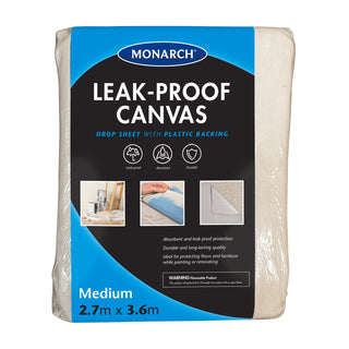 Monarch 2.7 x 3.6m Leak-Proof Canvas Drop Sheet