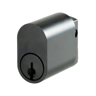 Rolltrak Commercial Security Oval Cylinder Lock Matte Black