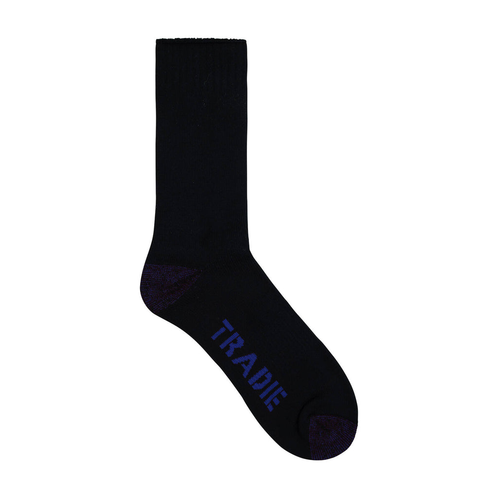 Tradie Men's Black Heavy Duty Work Crew Socks 3 Pack Size 7-10 - Image 14 of 15
