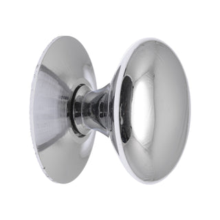 Prestige 25mm Polished Brass Hollow Mushroom Cupboard Knob Card of 4 - Polished Brass