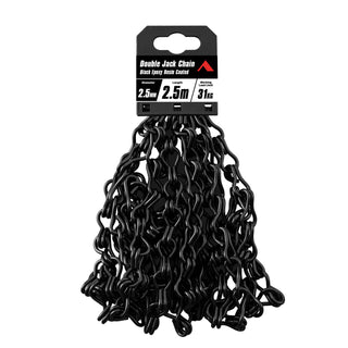Pinnacle 2.5mm x 2.5m Black Matte Double Jack Chain