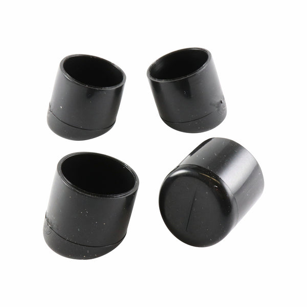 Surface Gard 19mm Black Plastic Angled Ext Chair Tip - 4 Pack