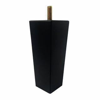 Adoored 53 - 40 x 130mm Black Square Tapered Pine Furniture Leg