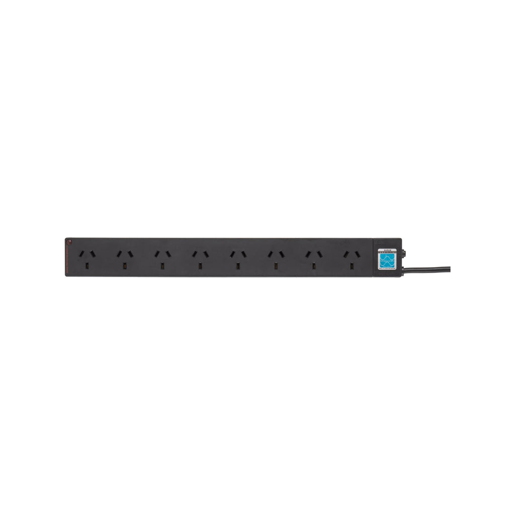 HPM General Purpose 8 Outlet Surge Protected Powerboard Black - Image 2 of 2
