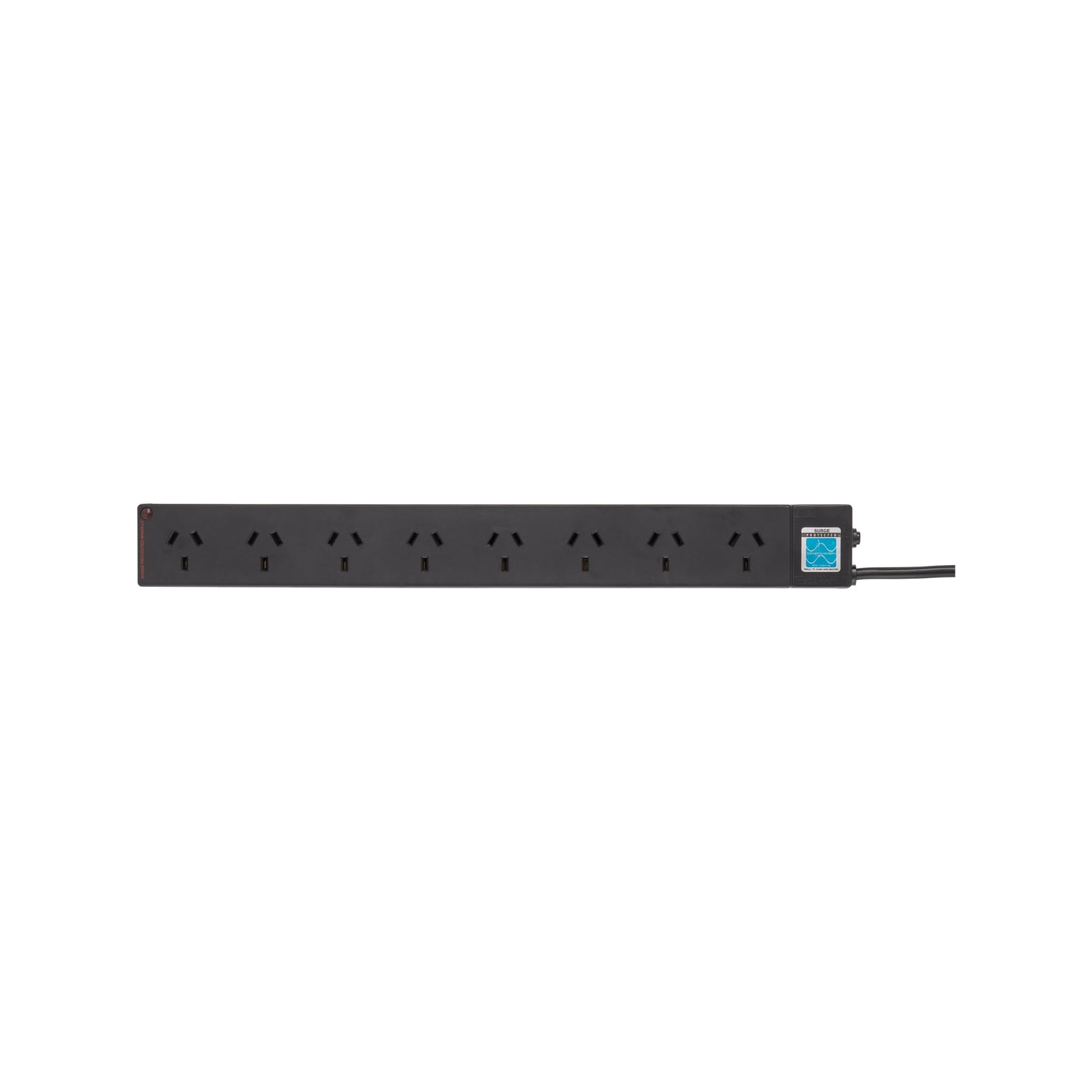 HPM General Purpose 8 Outlet Surge Protected Powerboard Black - Image 2 of 2