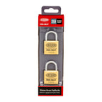 Lockwood 30mm Solid Brass 110 Series Padlock - 2 Pack - Image 2 of 4