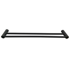 Barelli 900mm Matte Black Ambiente Double Towel Rail - 900mm - Image 1 of 7
