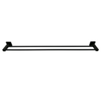 Barelli Piazza 900mm Matte Black Double Towel Rail - 900mm - Image 1 of 3