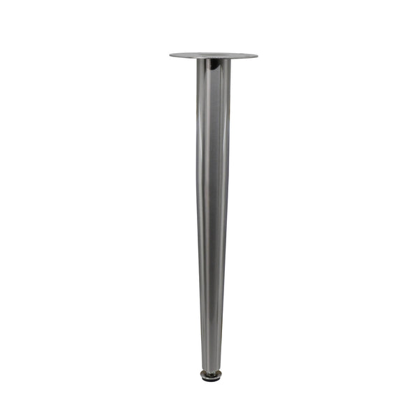 Adoored 400mm Brushed Nickel Tapered Metal Leg Furniture