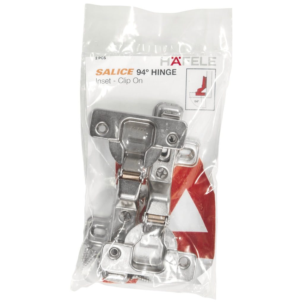 Hafele Salice 94° Hinge Inset Clip On - 1 Pair - Image 2 of 3