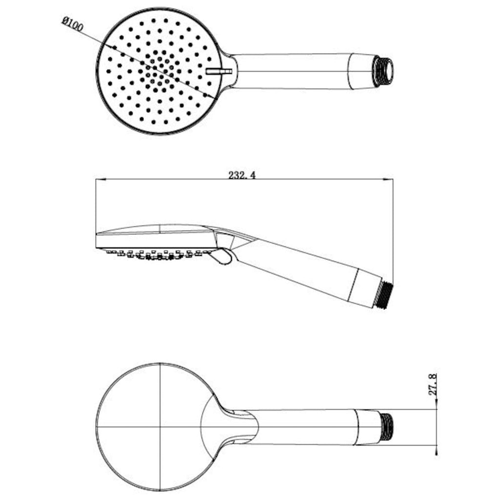 Flexispray Chrome Havana Shower Handset - Image 2 of 2