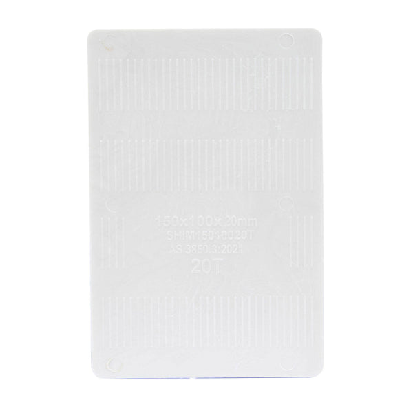 Titan 20 x 150 x 100 mm White Shim Packing