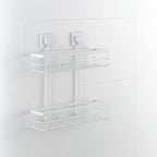 Fusion-Loc Matte White Style Suction Double Shower Caddy - Image 5 of 5