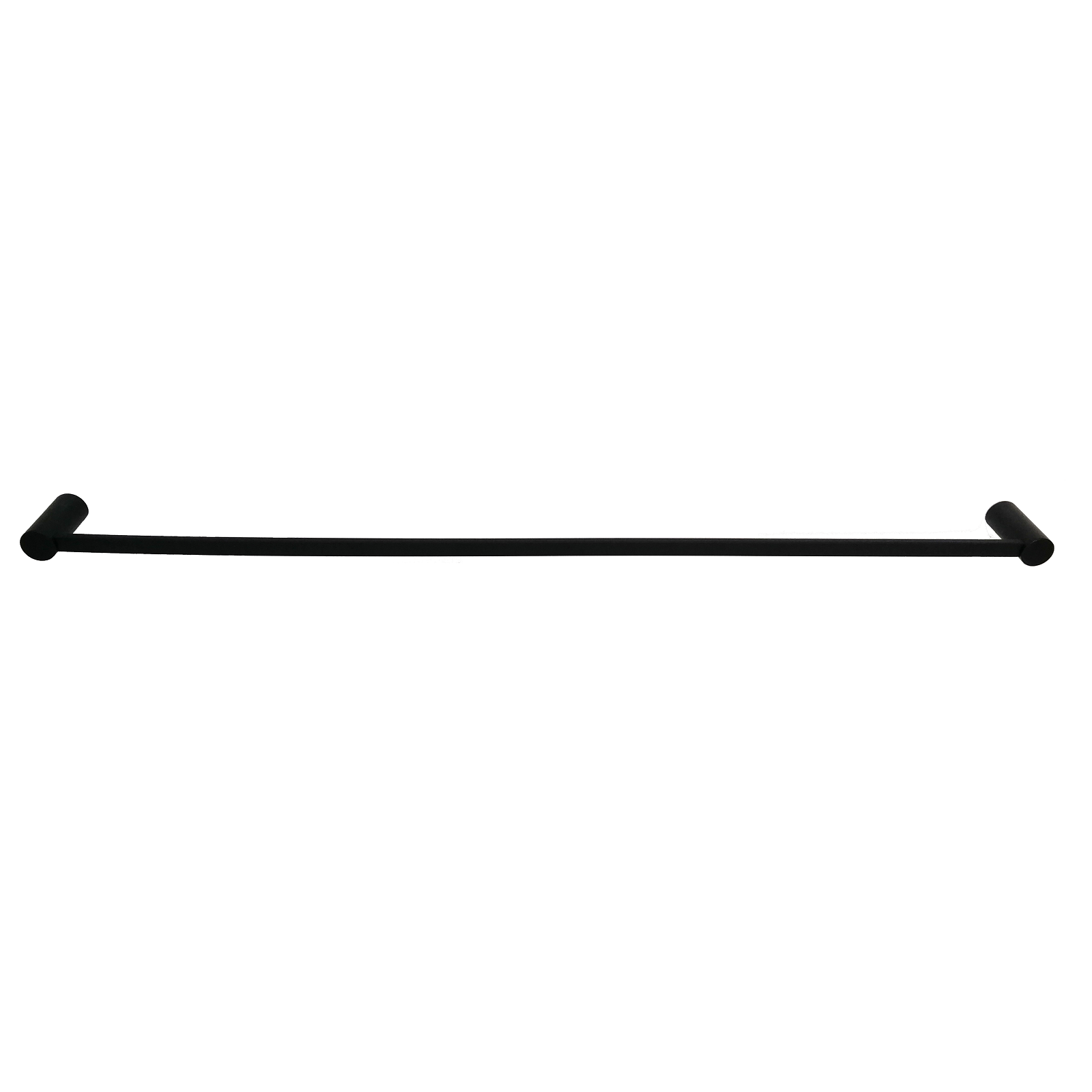 Barelli 600mm Matte Black Ambiente Single Towel Rail - 600mm - Image 4 of 7