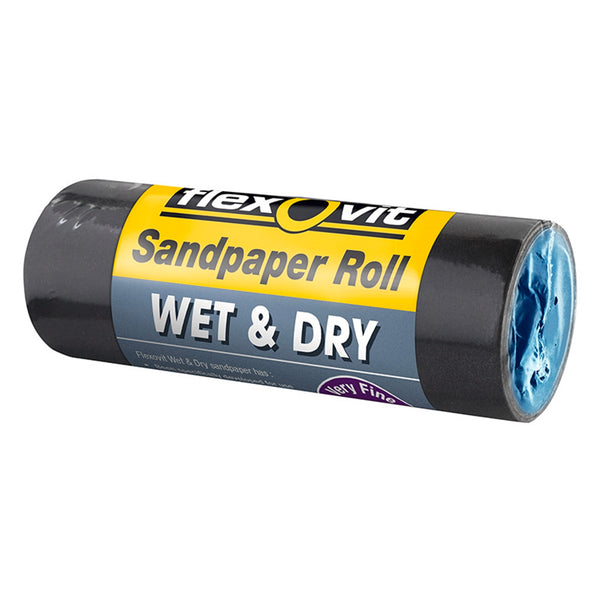 Flexovit 100mm x 1m 400 Grit Wet And Dry Sandpaper Roll - 400 Grit