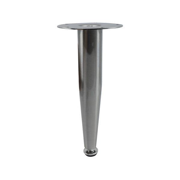 Adoored 230mm Brushed Nickel Tapered Metal Leg Furniture