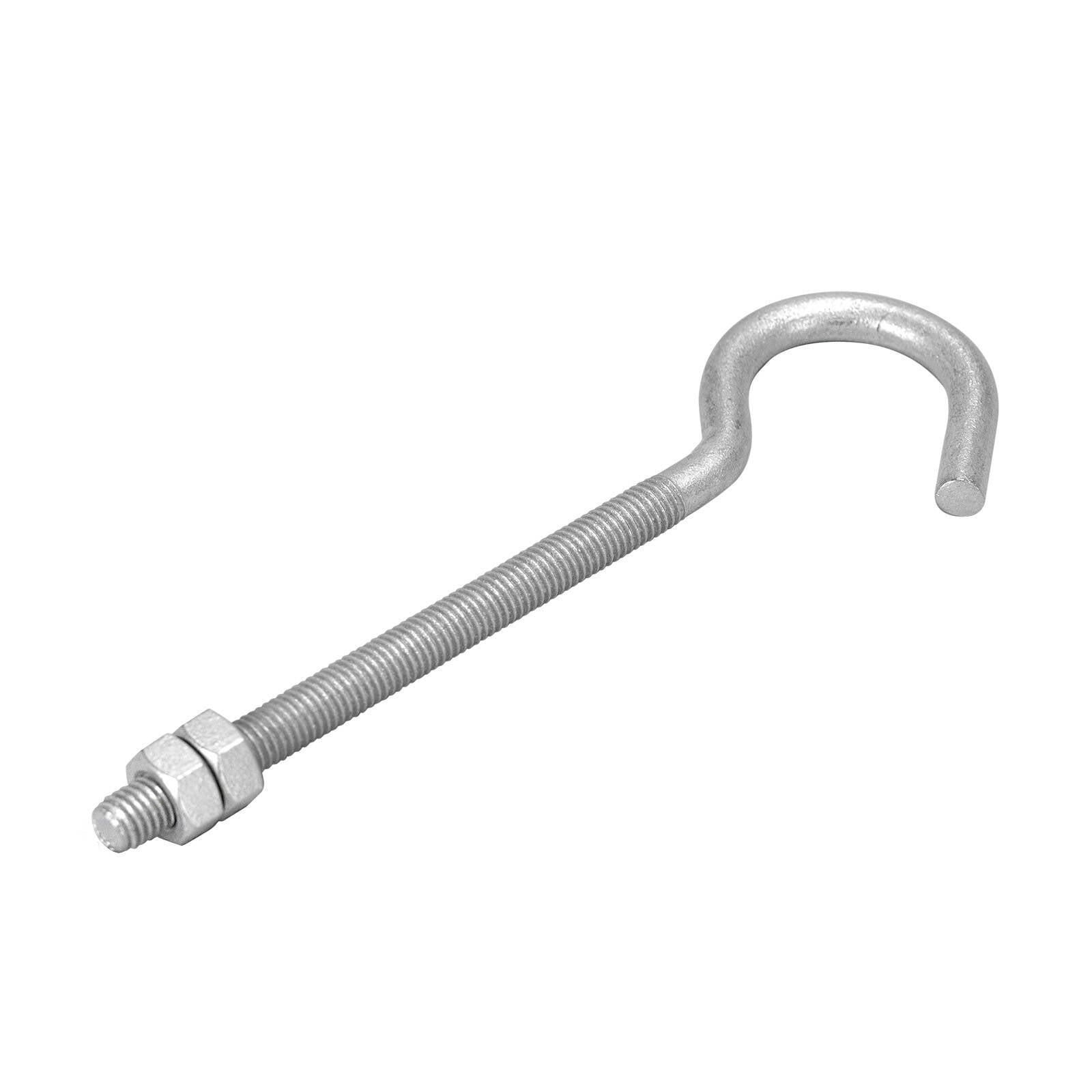Pinnacle M8 x 152 x 28mm Galvanised Hook Bolt - 2 Pack - Image 2 of 2