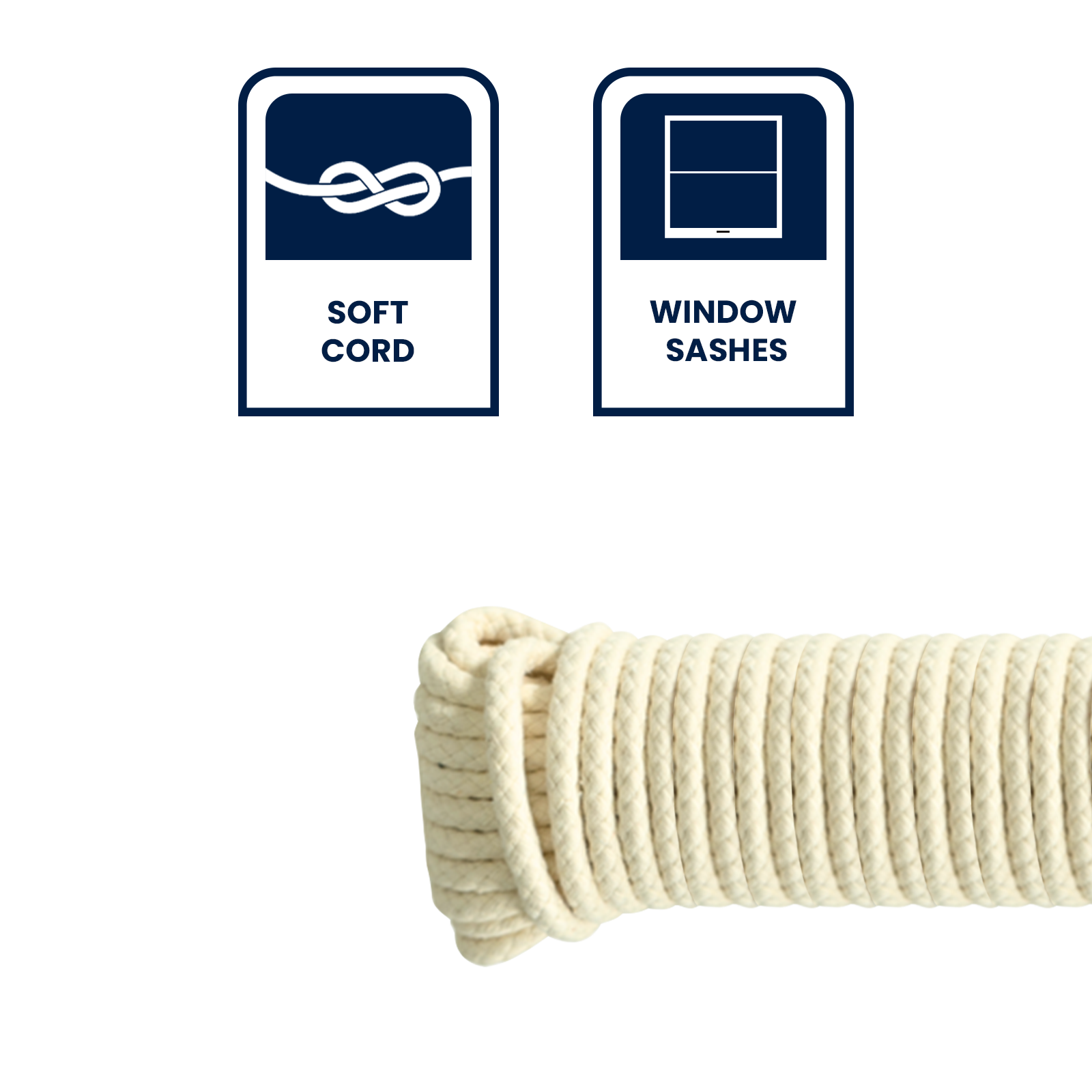 GRUNT 8mm x 15m Polyester Cotton Sash Cord - Image 8 of 8