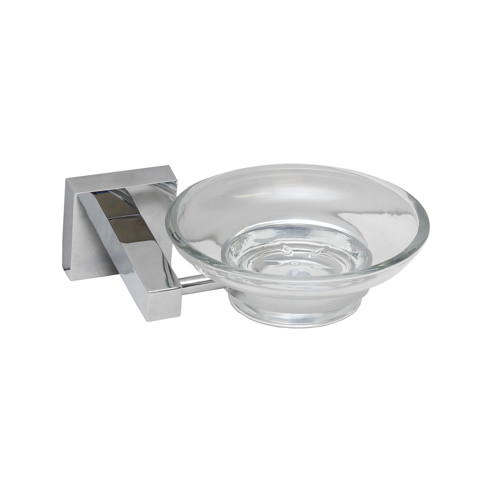 Estilo Chrome Lille Single Glass Soap Dish - Image 1 of 2